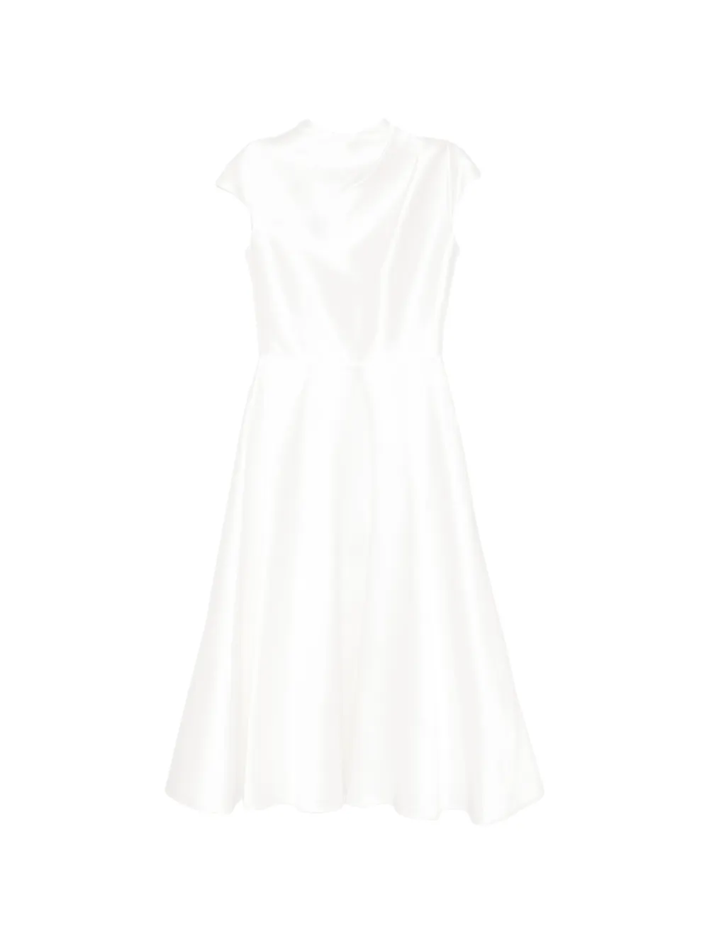 Isabel Sanchis Midikleid mit angeschnittenen Ärmeln - Weiß