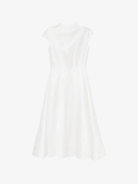 Isabel Sanchis vestido midi manga a capa