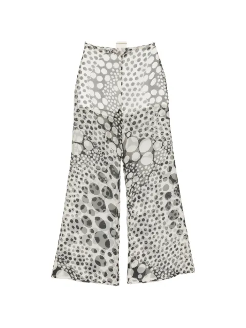 Isabel Sanchis sheer polka-dot trousers