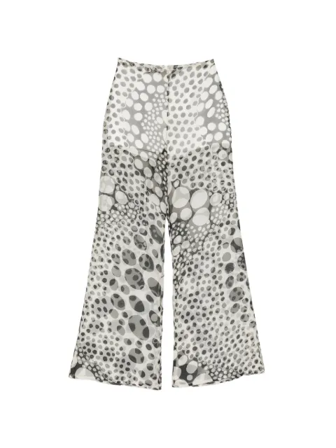 Isabel Sanchis sheer polka-dot trousers