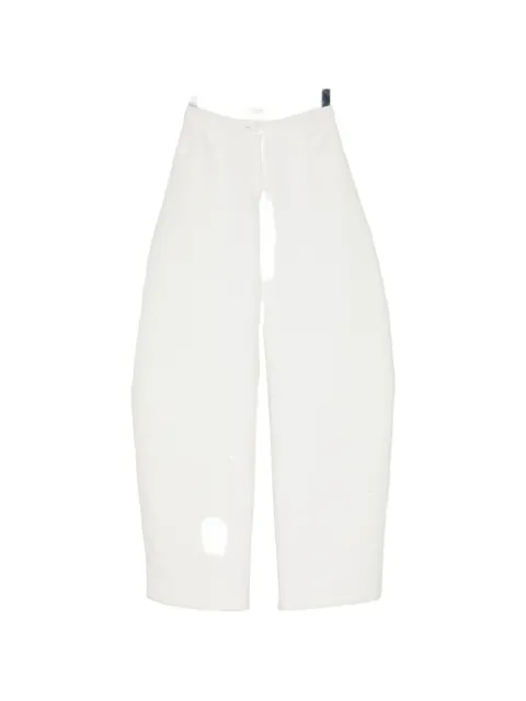 Isabel Sanchis structured curved-leg palazzo pants