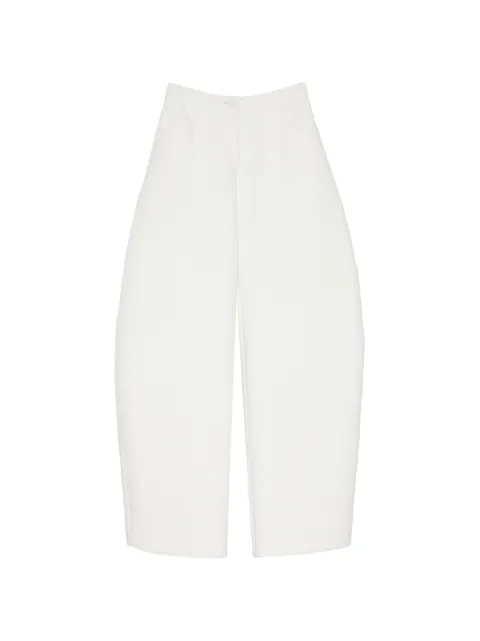 Isabel Sanchis structured curved-leg palazzo pants