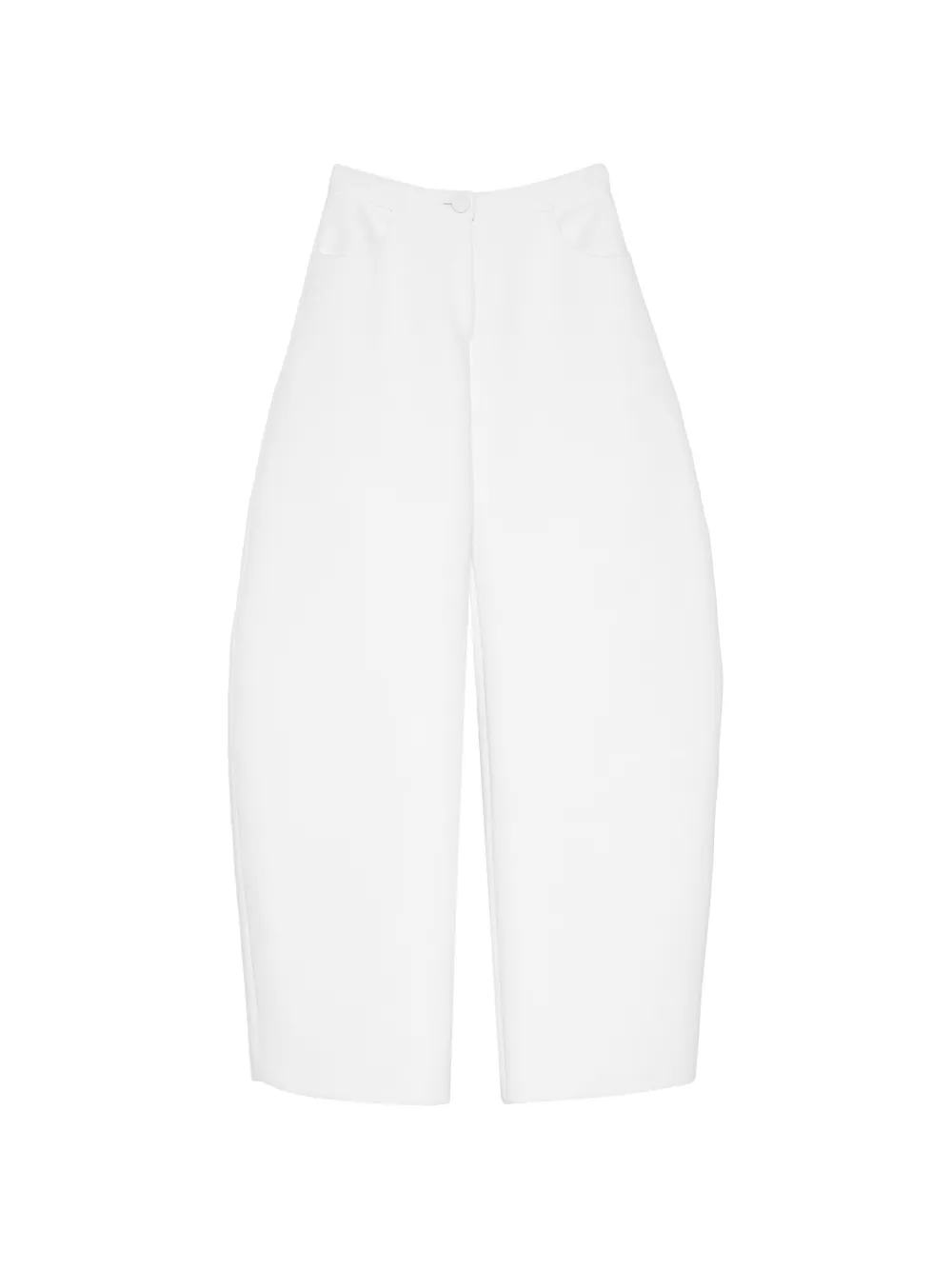 Isabel Sanchis structured curved-leg palazzo pants