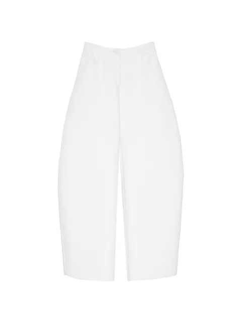 Isabel Sanchis structured curved-leg palazzo pants
