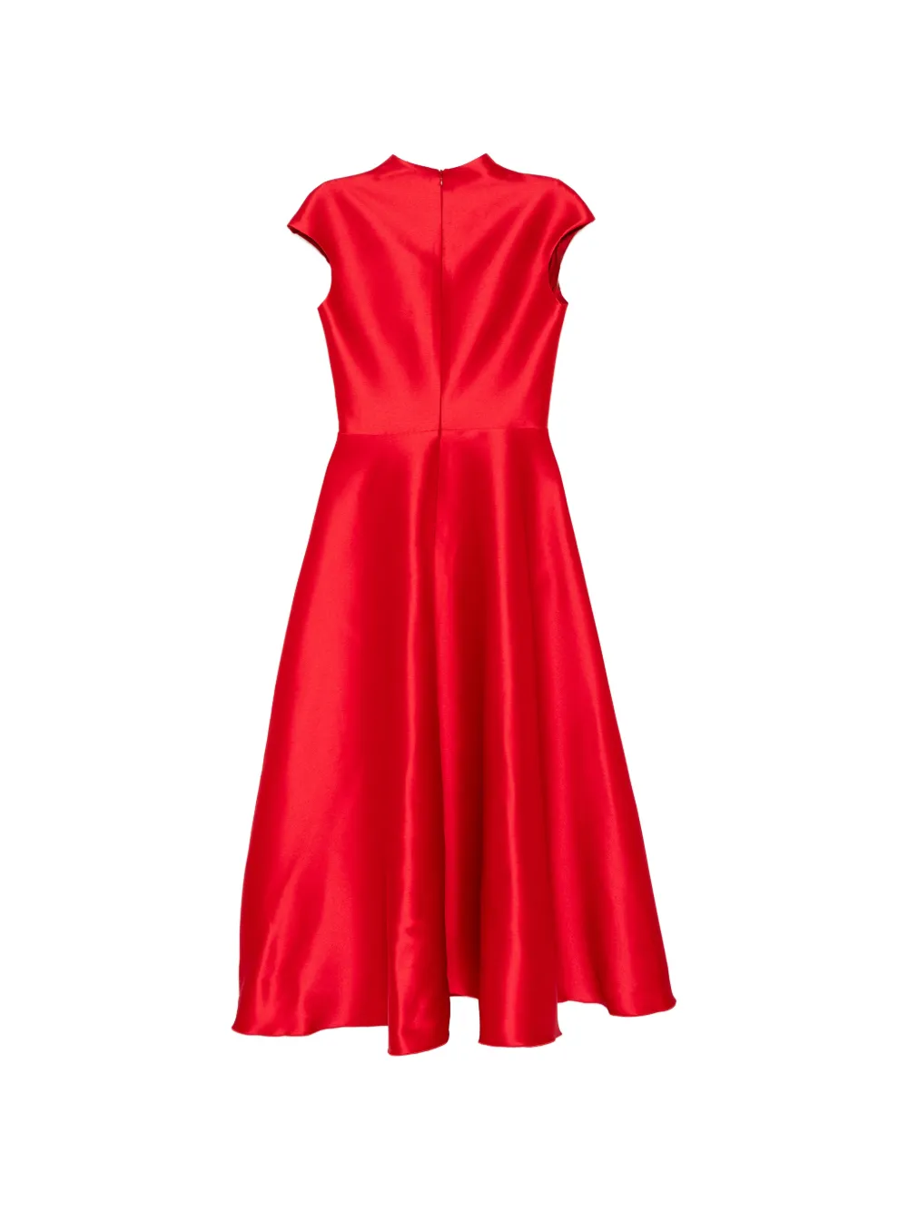  Isabel Sanchis Cap-sleeves Midi Dress - Red 