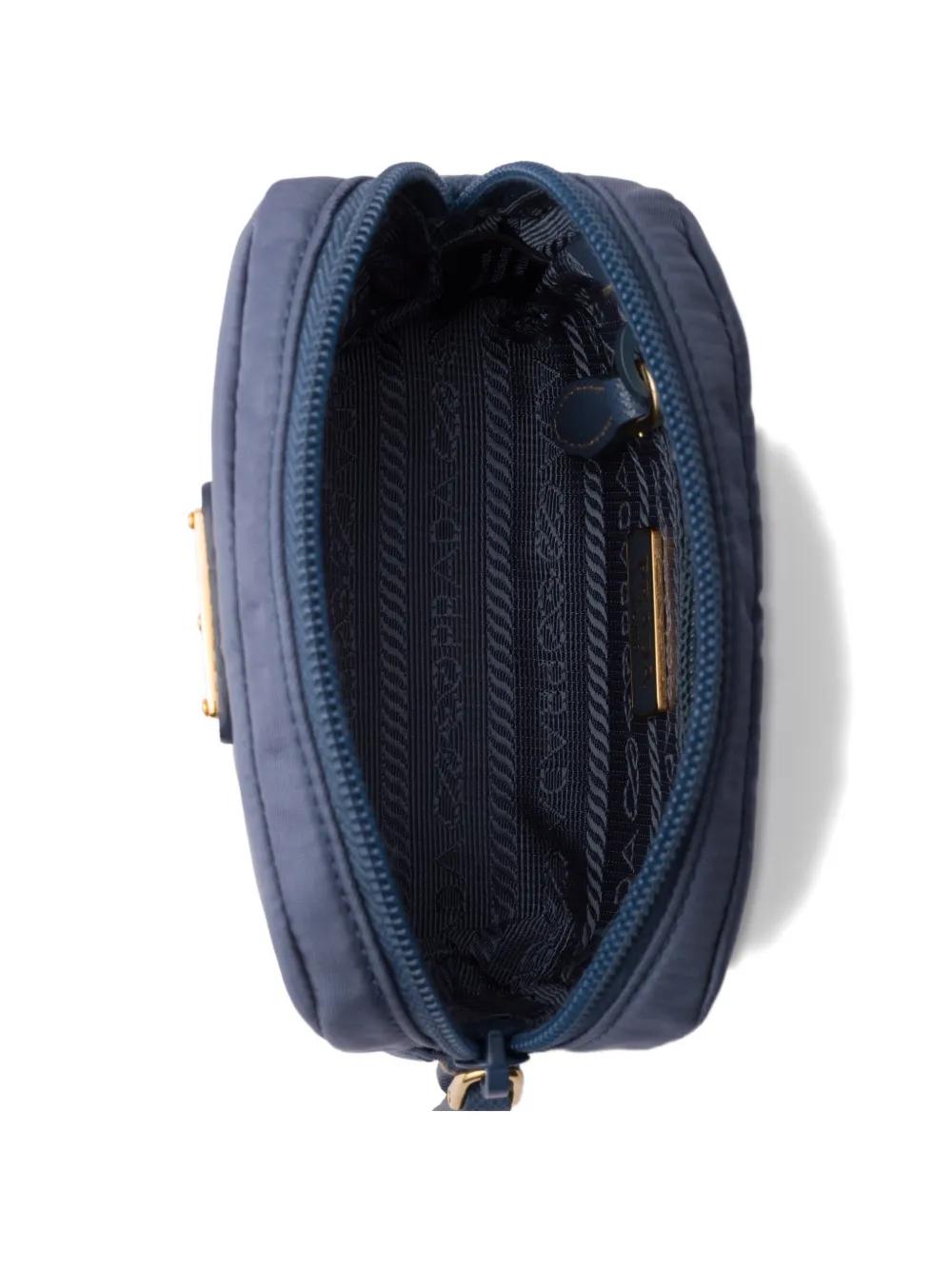 Prada Re-Nylon mini make-up tas Blauw