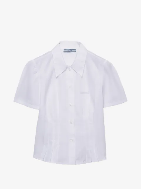 Prada short-sleeved poplin shirt