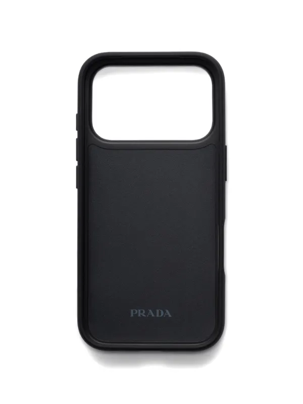 Prada Leather Phone Case | Black | FARFETCH