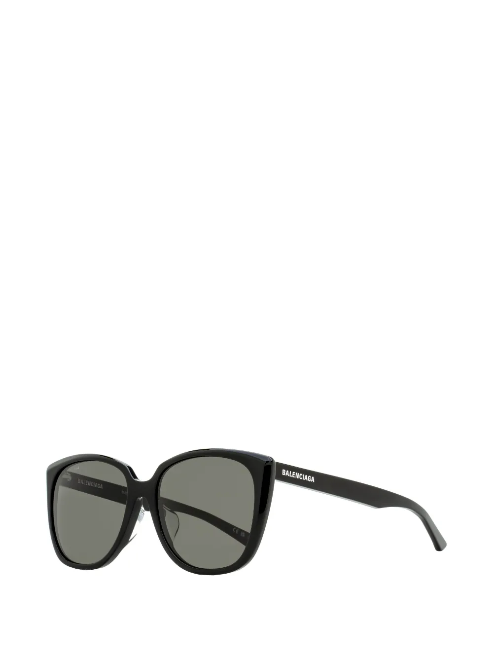 Balenciaga Alternative Fit Square Sunglasses In Black