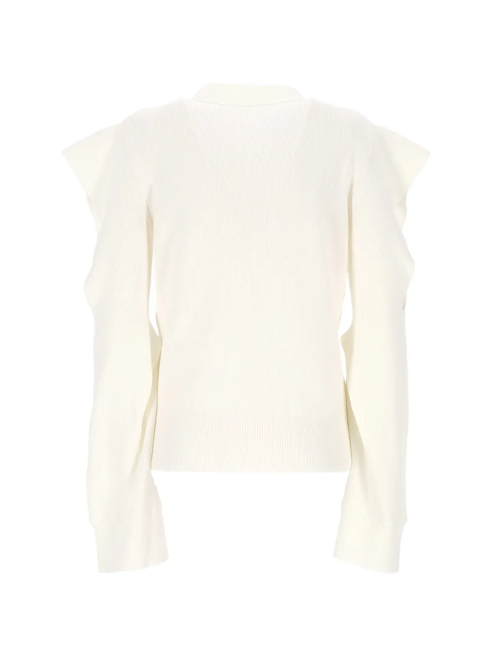 sacai Vest met ruches Wit