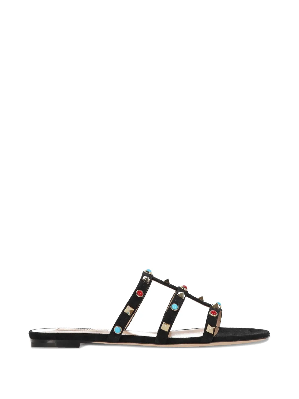 Valentino Garavani studded sandals Zwart