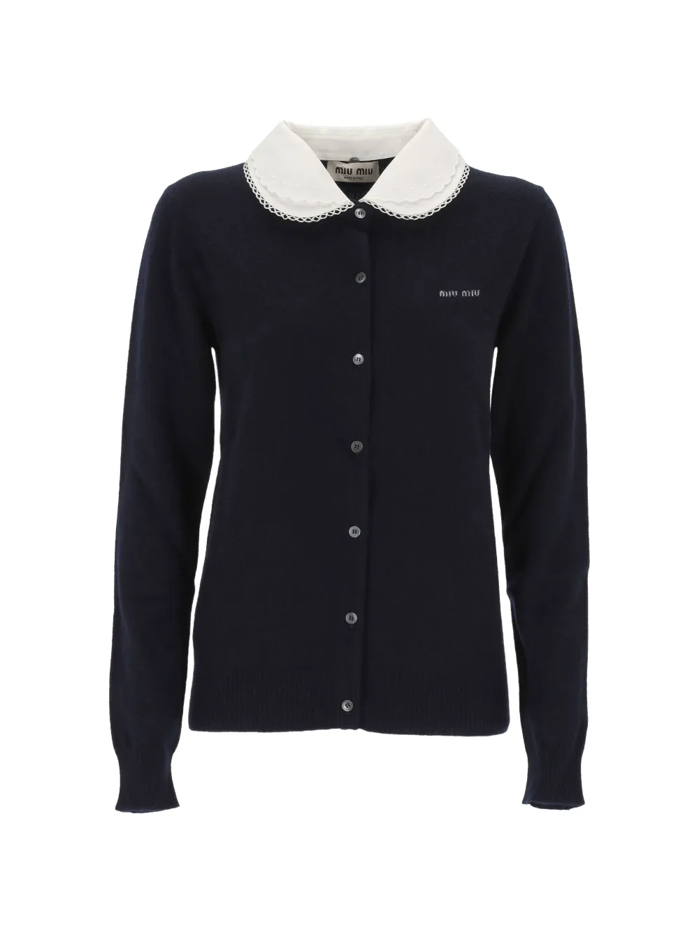 Miu Miu round-collar cardigan - Blue