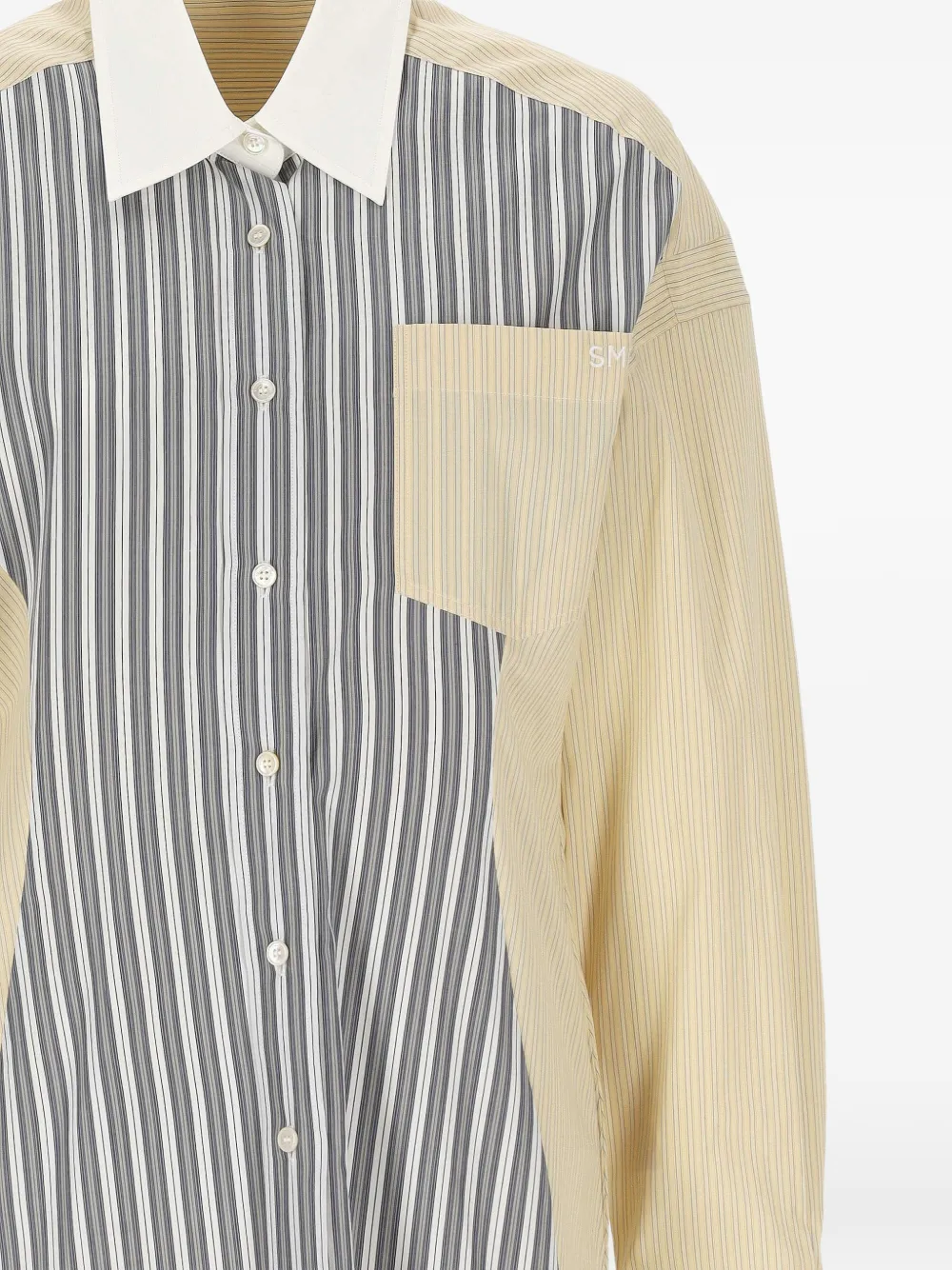 Stella McCartney Gestreepte blousejurk Geel