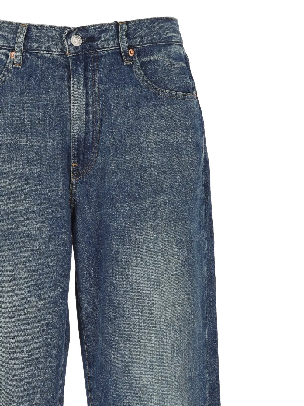 Levi's Jeans met patch op de achterkant Blauw