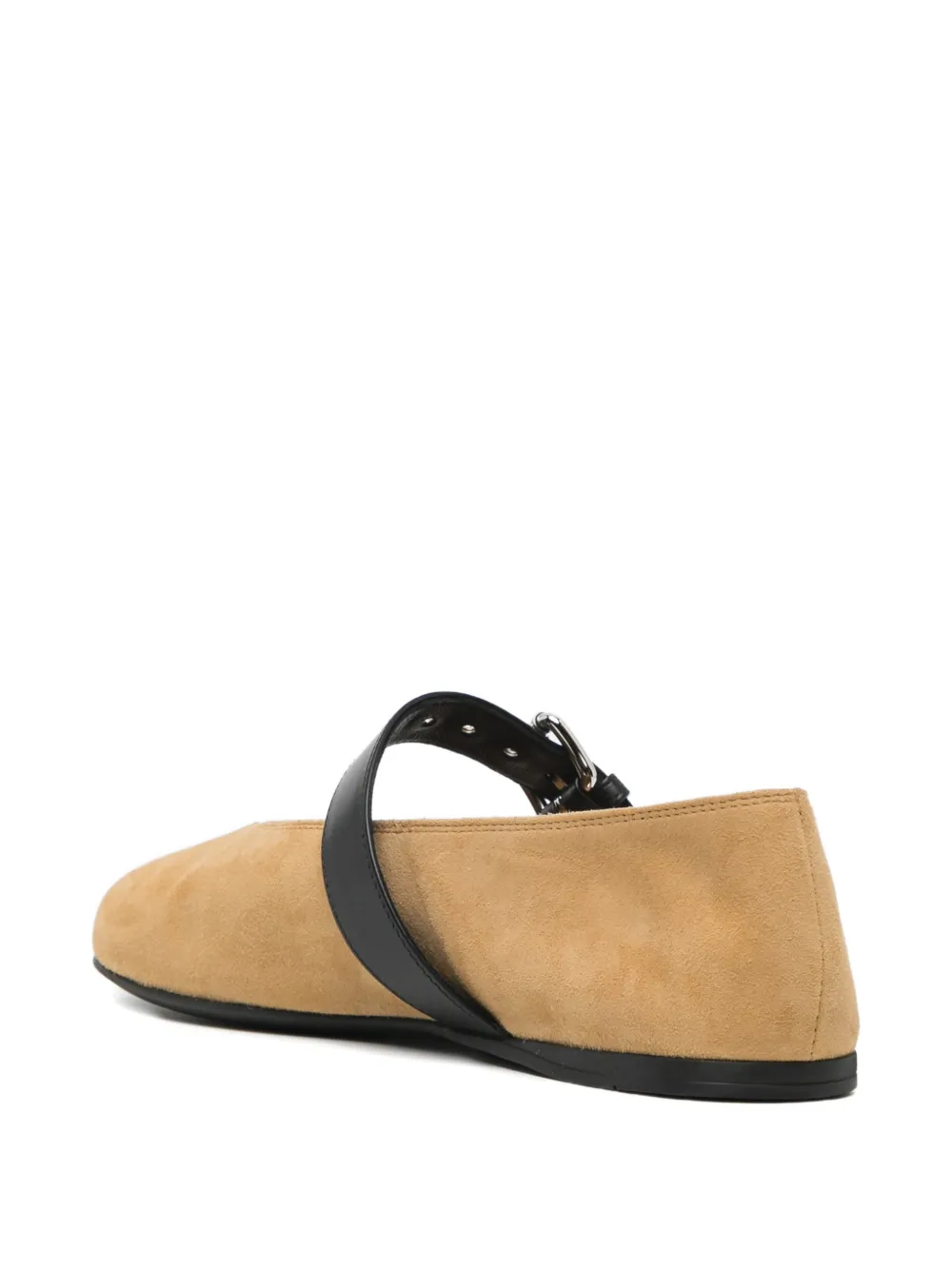 Miu suede ballet flats Beige