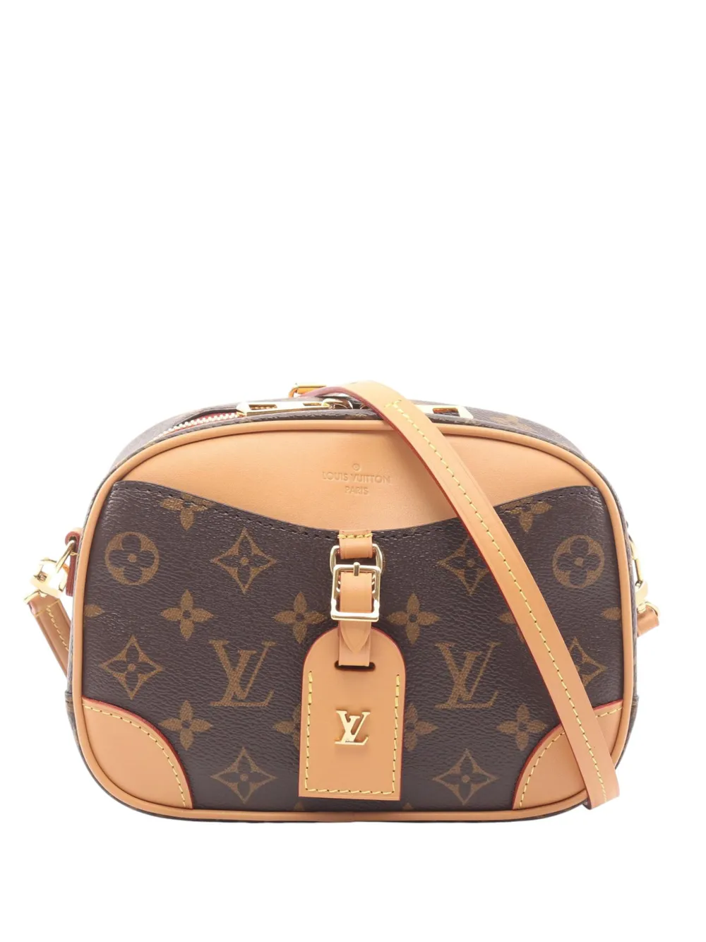 Louis Vuitton Pre-Owned Borsa a tracolla Deauville mini con monogramma 2021-2026 - Marrone