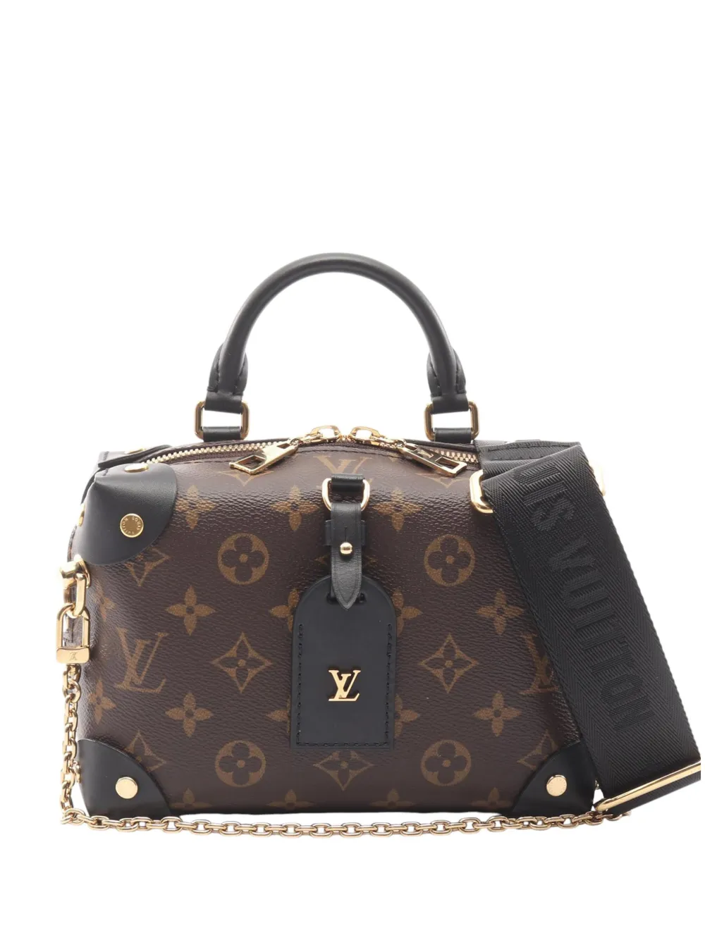 Louis Vuitton Pre-Owned Borsa a tracolla Petite Malle Souple con monogramma 2021-2026 - Marrone