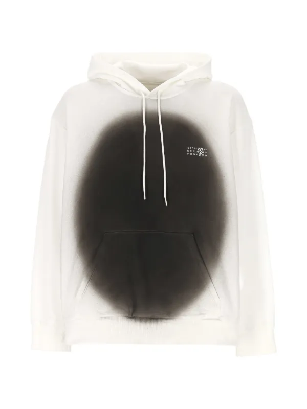 MM6 Maison Margiela ロゴ パーカー | ホワイト | FARFETCH JP