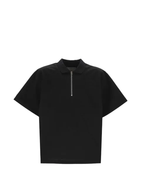 sacai half-zip polo shirt