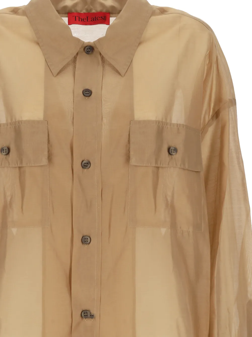  Thelatest Long-sleeve Shirt - Brown 