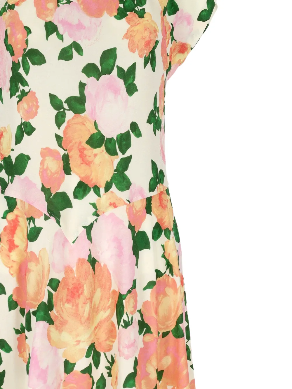 Stella Mccartney Floral Mini Dress - Neutrals 