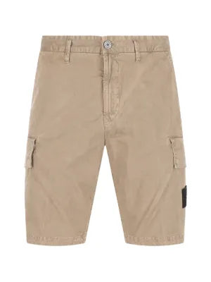 Stone Island Bermuda Parachute De Canvas | Neutro | FARFETCH BR