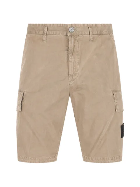 Stone Island cargoshorts med logotypmärke