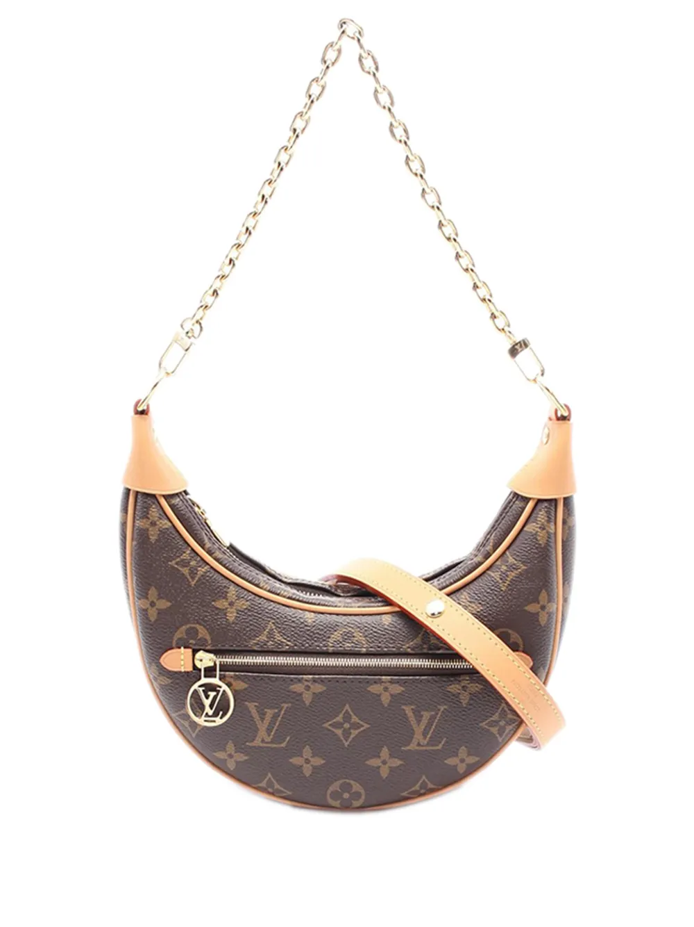 Louis Vuitton Pre-Owned Borsa a spalla Loop con monogramma 2021-2026 - Marrone