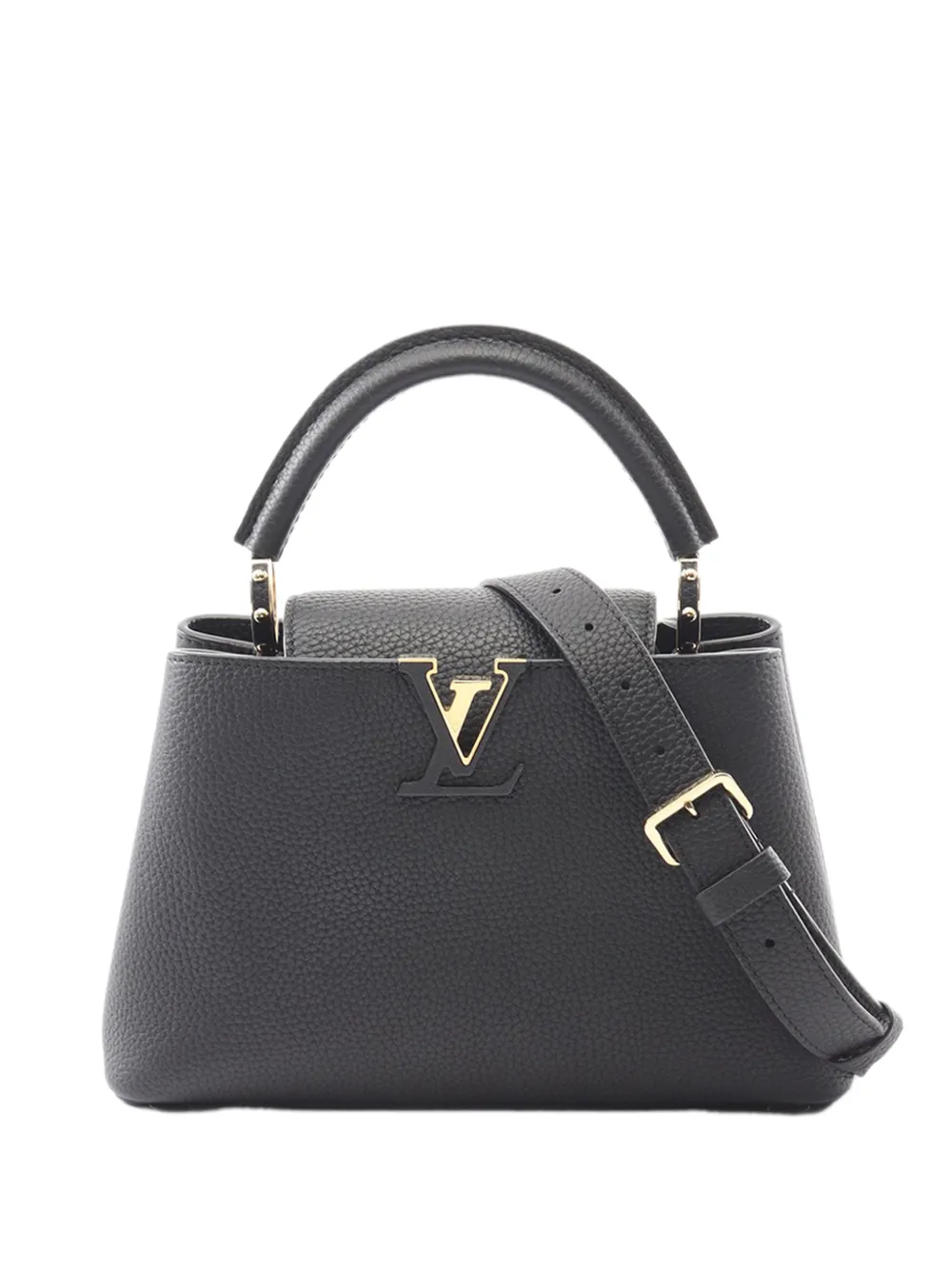 Louis Vuitton Pre-Owned Borsa a tracolla Capucines BB in pelle Taurillon 2021-2026 - Nero