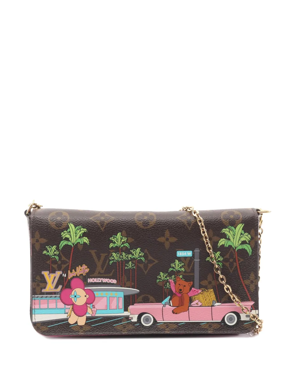 Louis Vuitton Pre-Owned Borsa a tracolla Felicie con monogramma 2021-2026 - Marrone