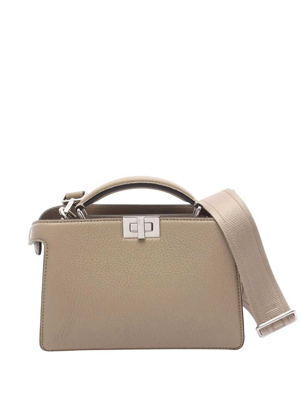 Fendi Pre-Owned Borsa a tracolla Peekaboo ISeeU East West piccola in nappa 2010-2026 - Marrone