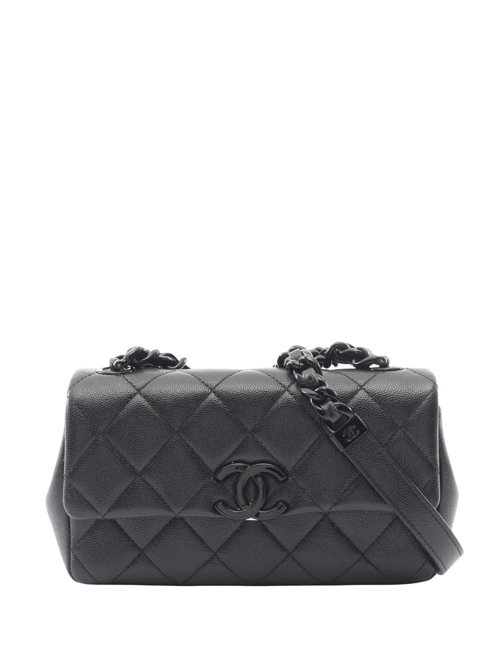 CHANEL Pre-Owned Borsa a tracolla My Everything piccola in pelle Caviar 2020 - Nero
