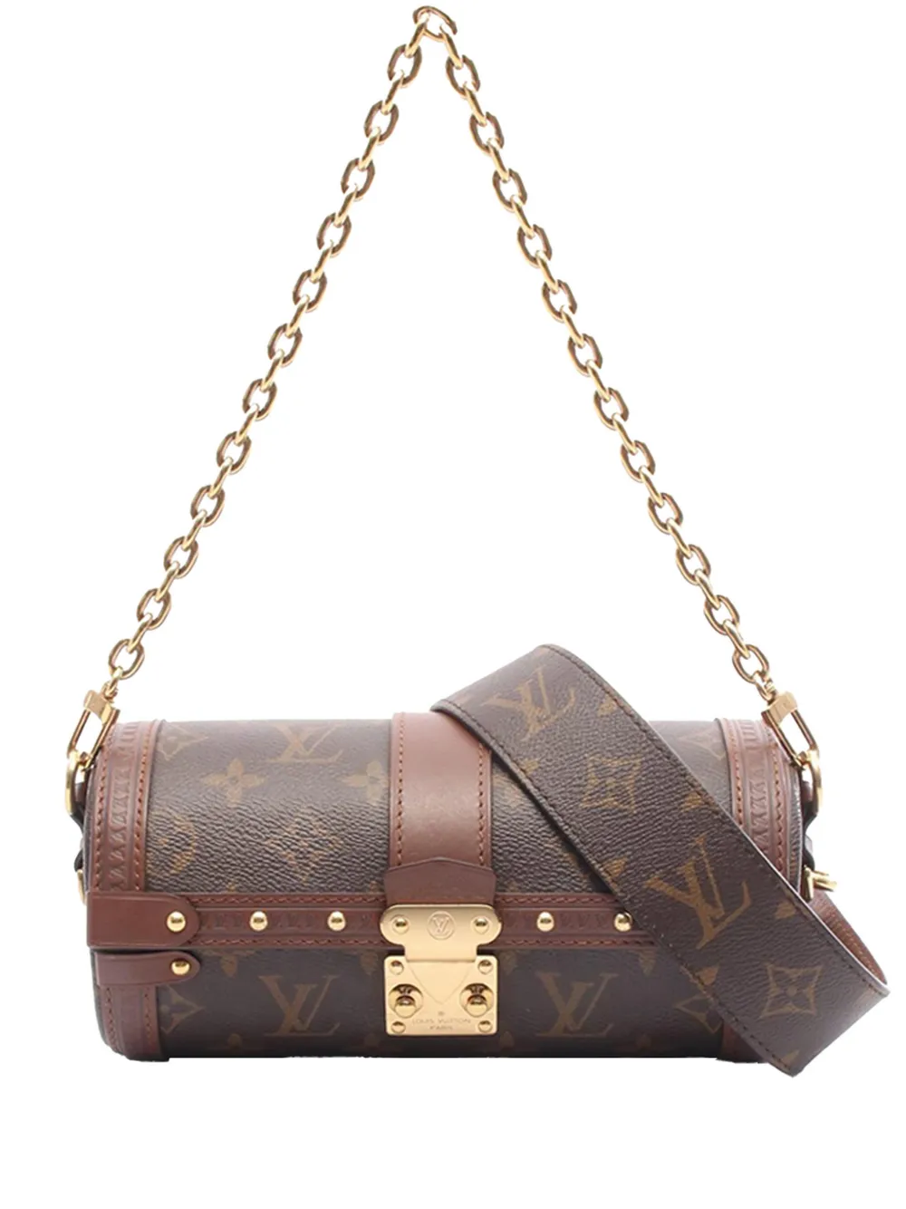 Louis Vuitton Pre-Owned Borsa a tracolla Papillon Trunk con monogramma 2010-2026 - Marrone
