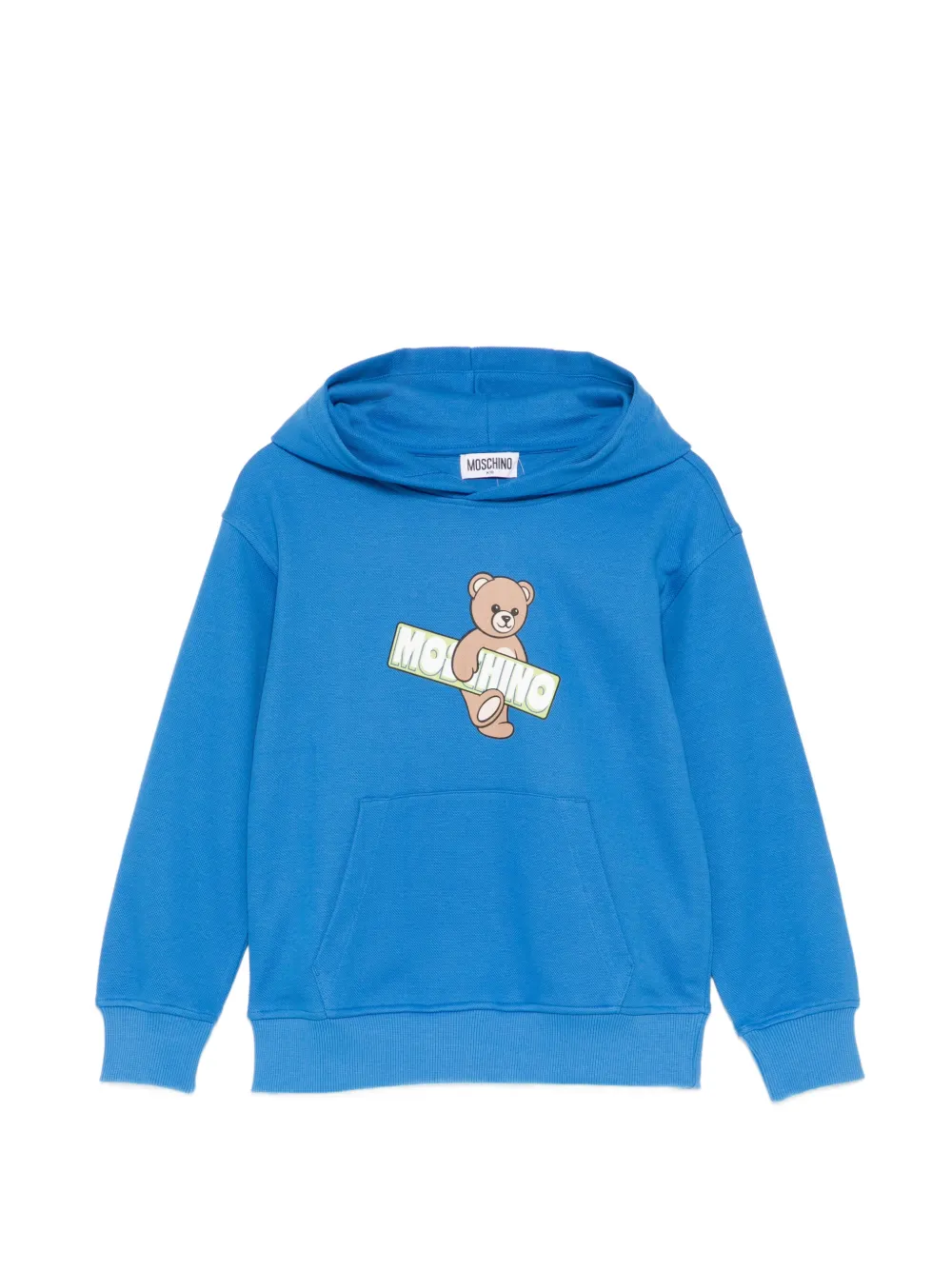 Moschino Kids teddy graphic hoodie - Blu