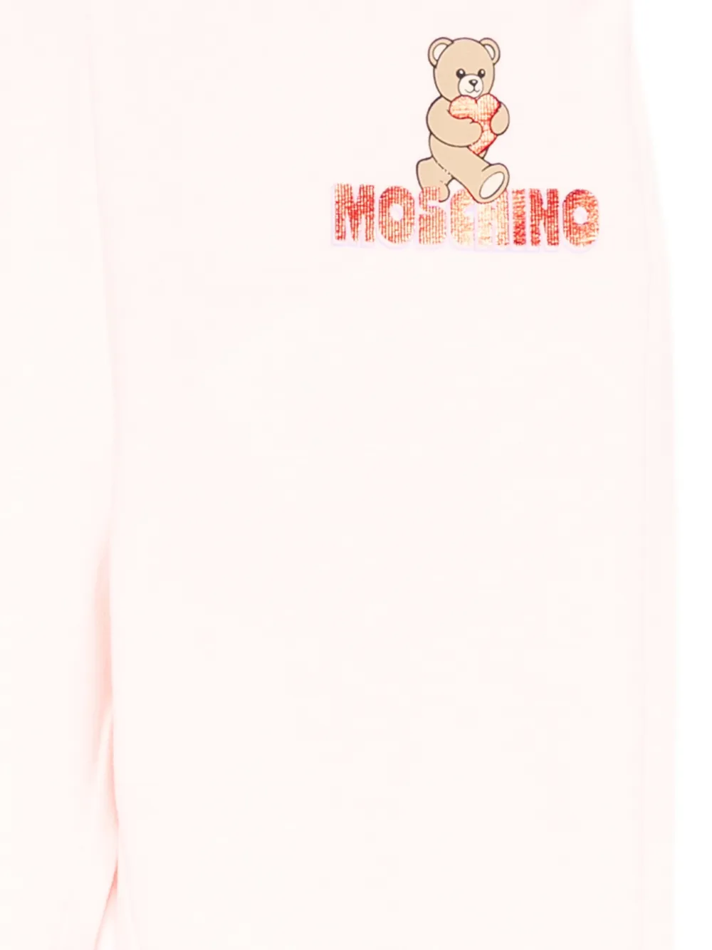 Moschino Kids Legging met teddybeerprint Roze