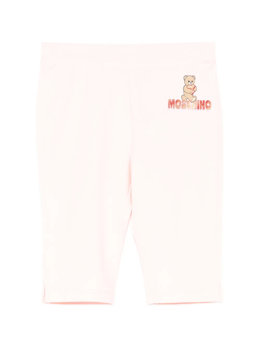 Moschino Kids teddy bear printed leggings - Rosa