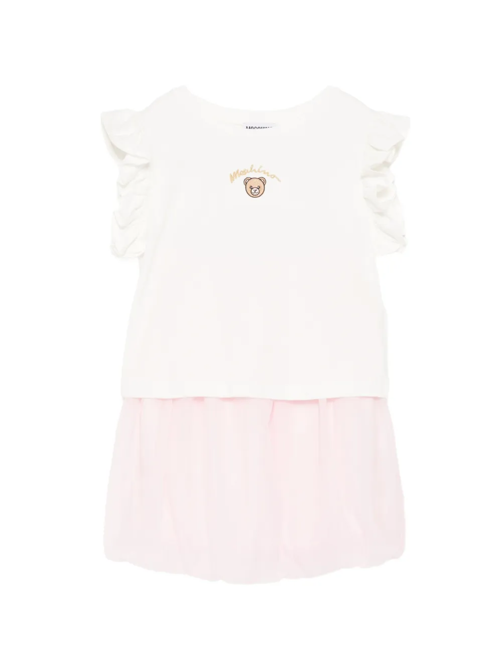 Moschino Kids teddy bear logo set - Rosa