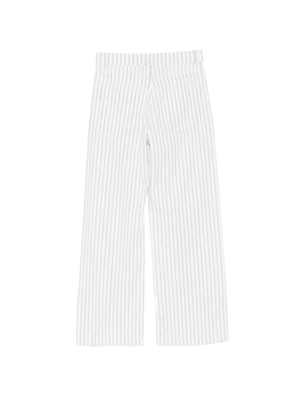 Moschino Kids Gestreepte jeans Wit