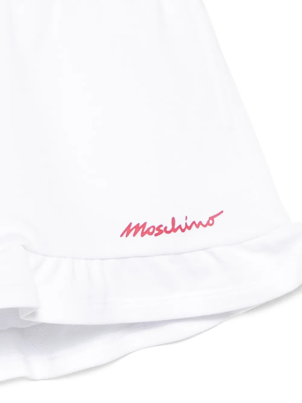 Moschino Kids Shorts met ruches Wit
