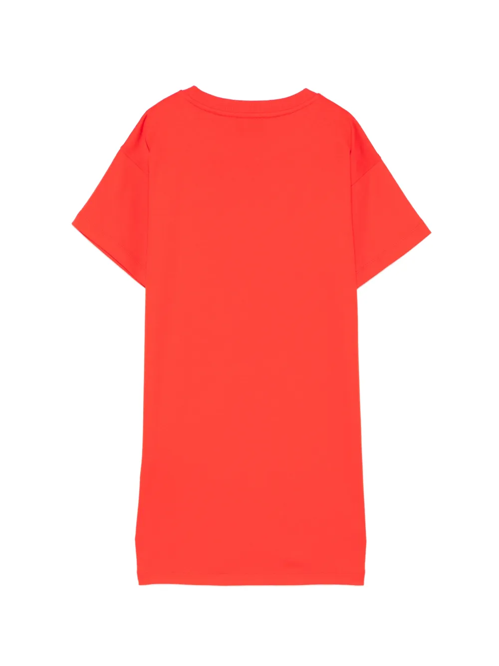 Moschino Kids Gestreepte jurk met kersenprint Rood