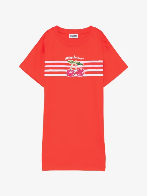 Moschino Kids vestido con motivo de rayas