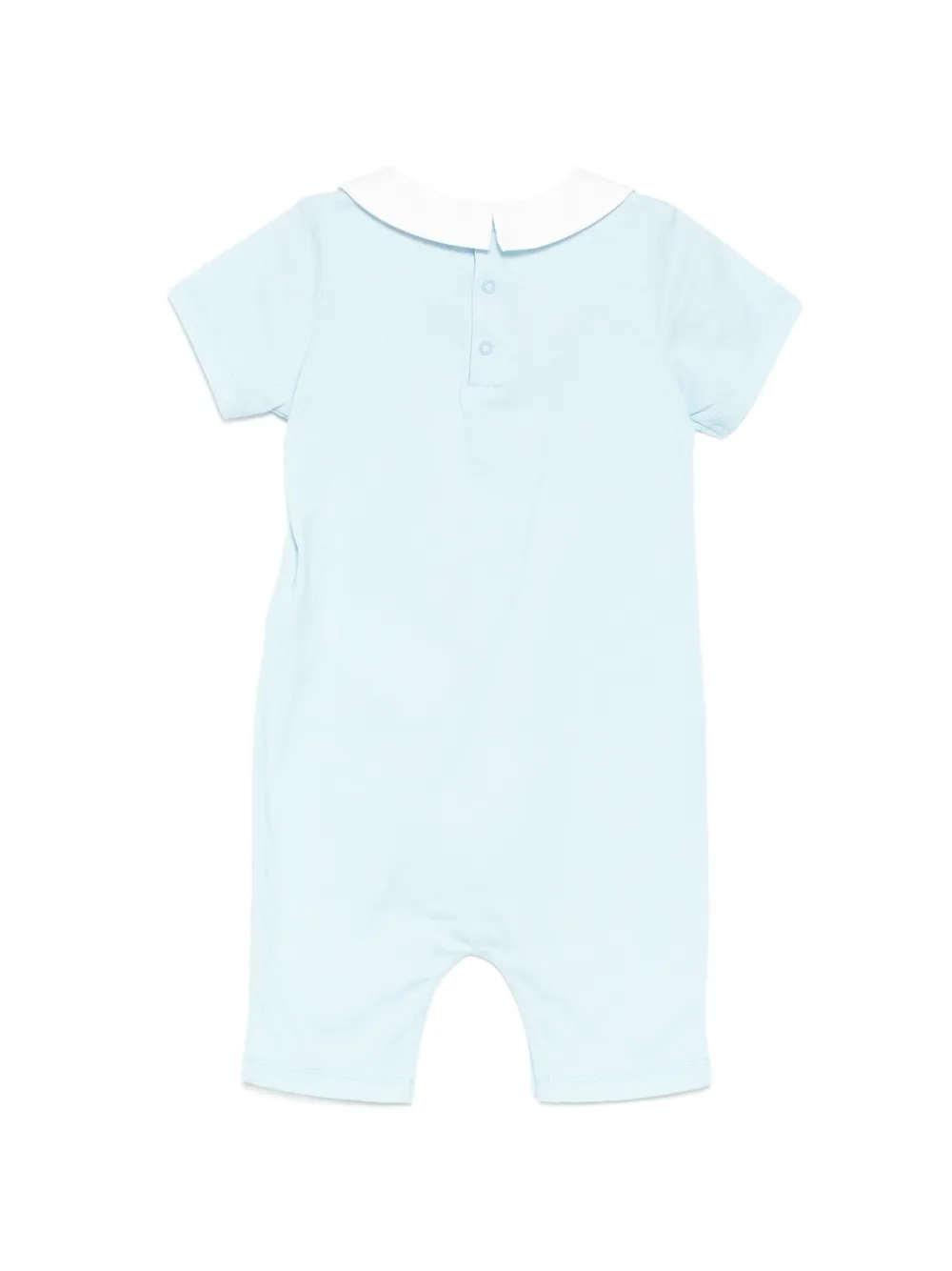 Moschino Kids Romperset met teddy-print Blauw