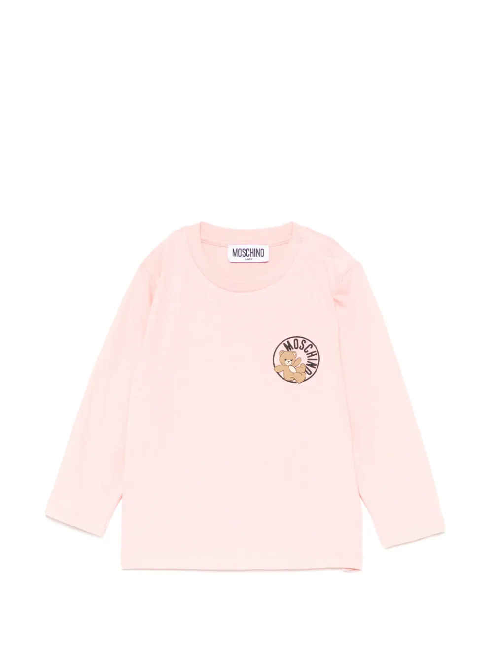 Moschino Kids teddy graphic T-shirt - Pink