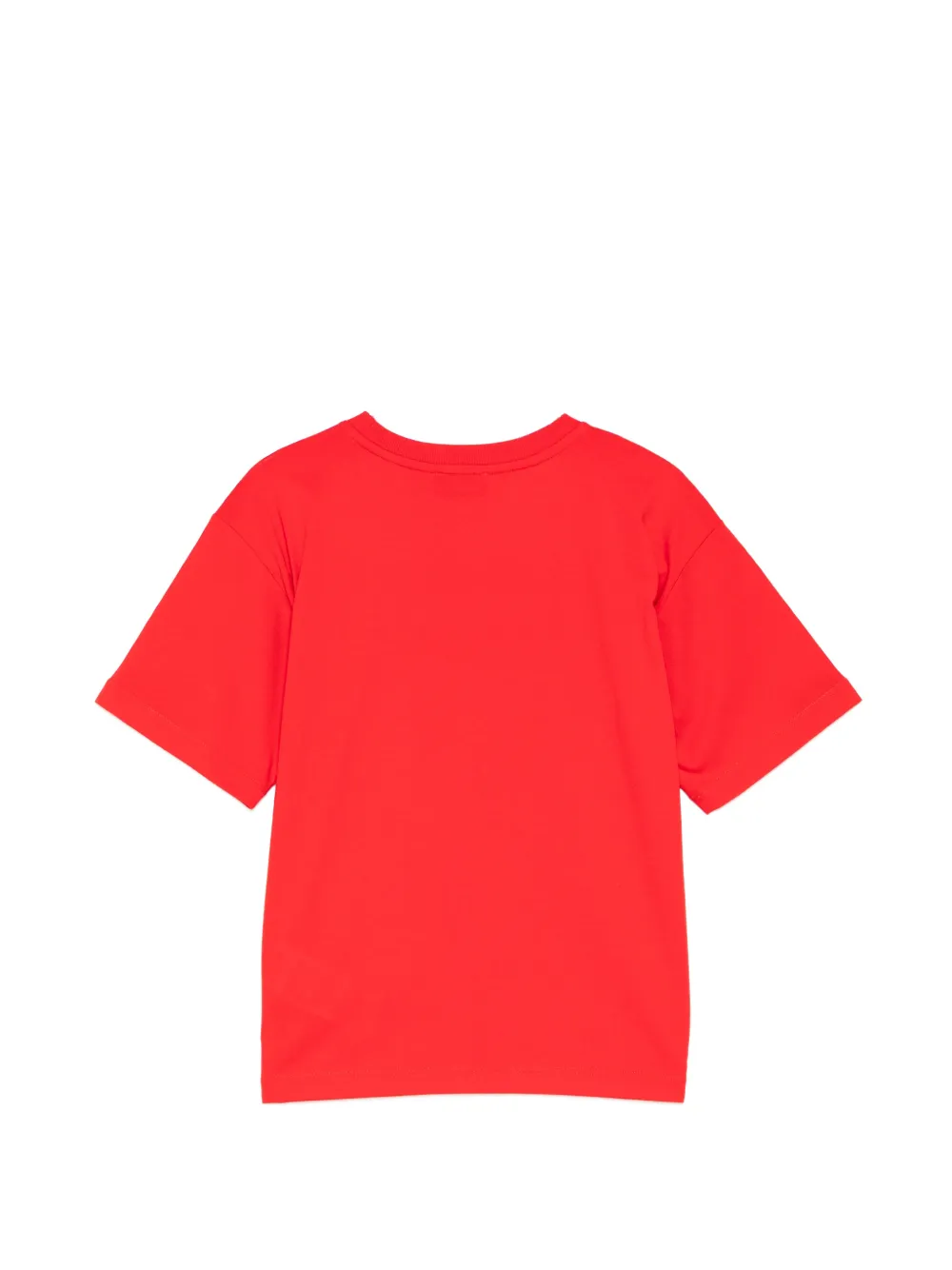 Moschino Kids T-shirt met logopatch Rood