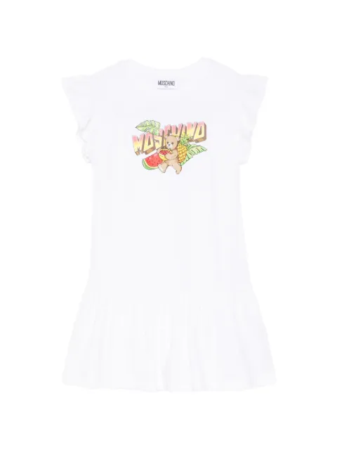 Moschino Kids kjole med bamsetryk