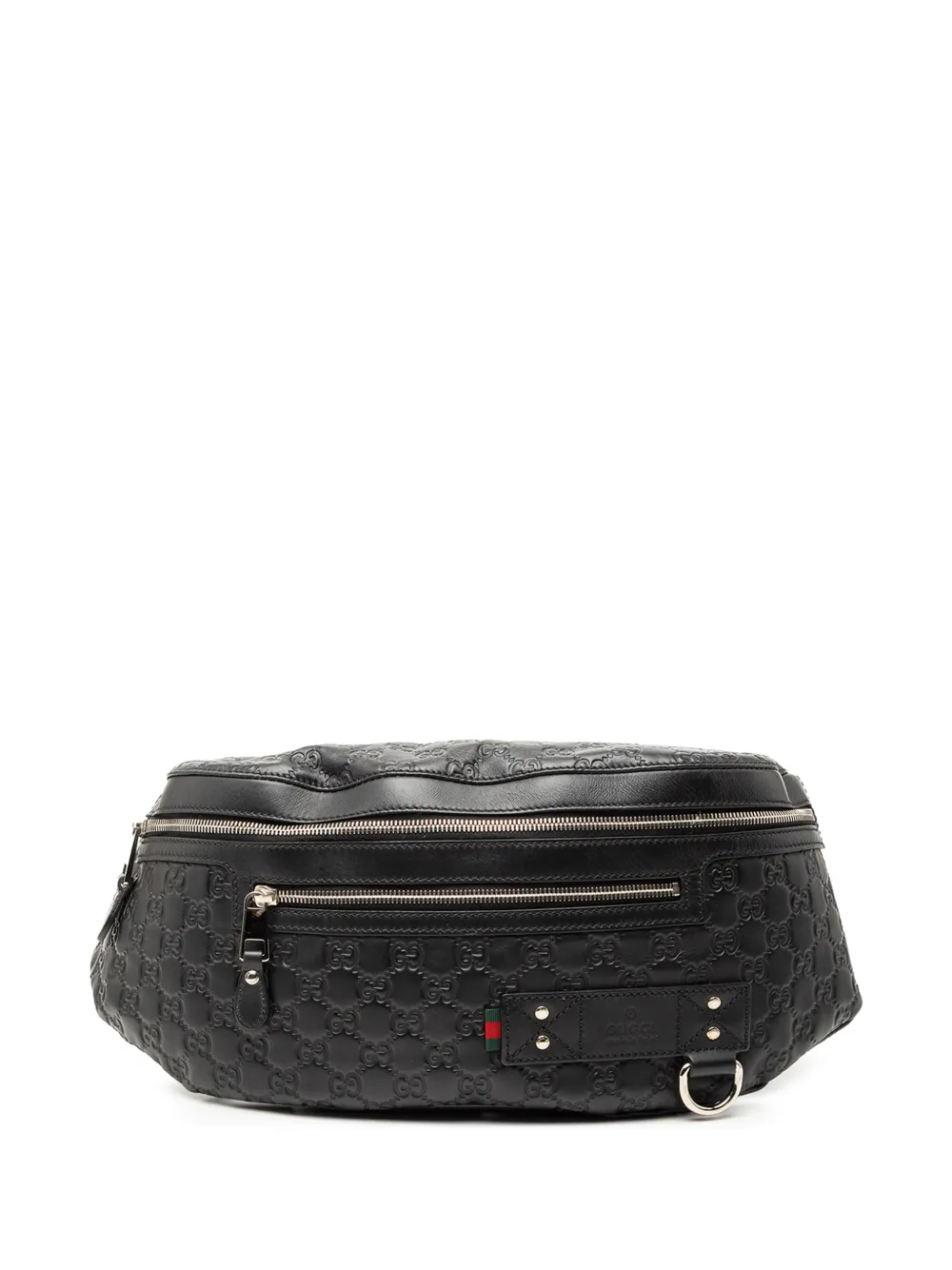Gucci Pre-Owned 2000-2015 Guccissima Web belt bag - Nero