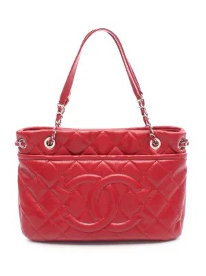 CHANEL Pre-Owned 2011 Maxi Lambskin 3 Accordion Flap Shoulder Bag
