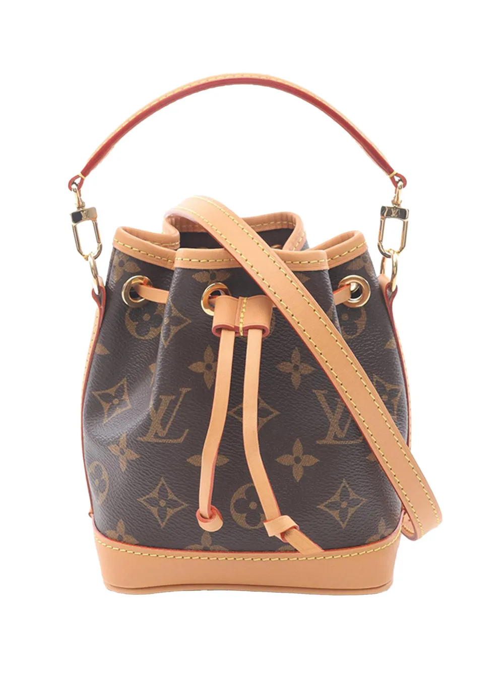 Louis Vuitton Pre-Owned Borsa a tracolla Nano Noe con monogramma 2021-2026 - Marrone