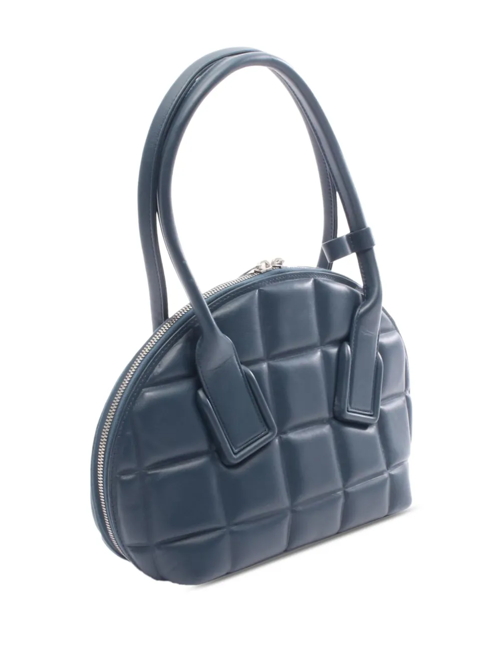 Bottega Veneta Pre-owned 2012-2026 Small Padded Swoop Bag Satchel - Green 