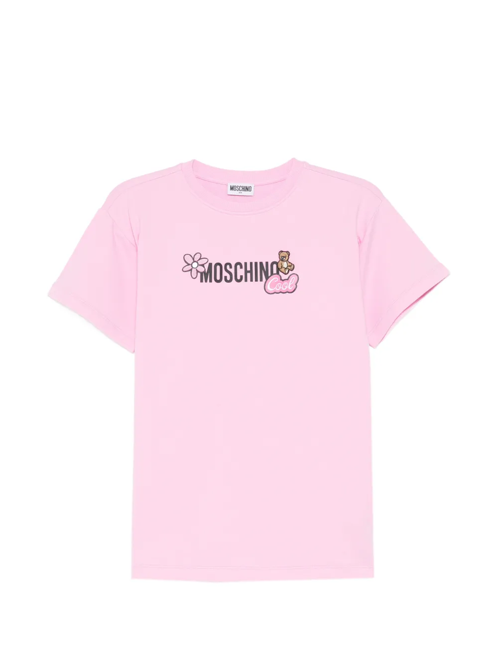 Moschino Kids flower teddy bear dress - Rosa